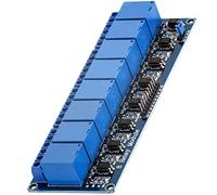 AZDelivery 8 Canaux Module Relais 5V avec Optocoupleur Low-Level-Trigger Compatible avec Arduino et Raspberry Pi incluant Un E-Book!