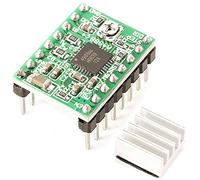 AZDelivery A4988 Module de Pilotage de Moteur Pas à Pas avec Dissipateur Thermique Compatible avec Arduino et Raspberry Pi incluant Un E-Book!