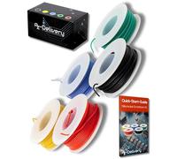 AZDelivery Câble en silicone étamé ultra flexible résistant à la température en fil de cuivre comme cavalier ou pour se tordre ou se connecter avec kit de fil de cuivre souple