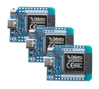 AZDelivery ESP32 D1 Mini NodeMCU Lot de 3 modules WiFi ESP 32 Bluetooth avec port USB-C compatible avec Arduino et compatible avec Wemos D1 Mini avec e-book