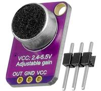 AZDelivery GY-MAX4466 Amplificateur de Microphone Electret, Capteur Breakout MAX4466 Compatible avec Arduino et Raspberry Pi, incluant Un E-Book!