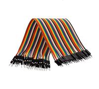 AZDelivery Jumper Wire Cavalier Câble M2M pour Microcontrôleur Breadboard - 3 en 1 Multicouleur Wire Compatible avec Arduino et Raspberry Pi incluant Un E-Book!