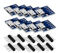 AZDelivery Lot de 10 connecteurs micro USB | Interface d'alimentation USB | Module d'alimentation Breadboard 5 V | Compatible avec Arduino