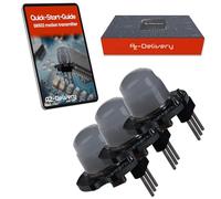 AZDelivery Lot de 3 mini capteurs de mouvement PIR SR602 3,3-15 V - Module de capteur infrarouge pour Arduino, détection 100°, portée 5 m, mini détecteur de mouvement pour Raspberry Pi, alternative