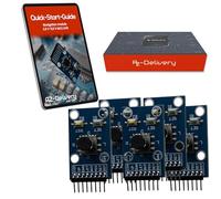 AZDelivery Module de navigation 5X avec joystick et boutons compatibles avec Arduino et Raspberry Pi - Module d'entrée numérique pour le contrôle des menus et la navigation de projet