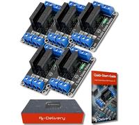AZDelivery Module relais 5 x 2 canaux 5 V DC Solid State Relais Low Level Trigger Power Switch Relais Board Compatible avec Arduino et Raspberry Pi