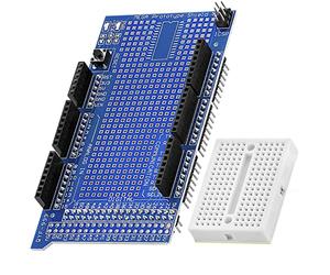 AZDelivery Prototype Shield avec Mini Breadboard Compatible avec Mega 2560 R3, Compatible avec Arduino incluant Un E-Book