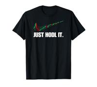azDesigns Crypto Bitcoin BTC Blockchain - T-Shirt Homme - Noir - S - Graphic/Crypto - Candlestick chart - Col rond - Manche courte - Coupe classique - À enfiler - Imported