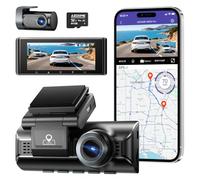 AZDOME 4K Dashcam Voiture,Écran IPS 3,19 Pouces,Carte 64 Go Incluse, WiFi 5,8 GHz,GPS,Vision Nocturne,Grand Angle 170° WDR,Moniteur de Stationnement,Prend en Charge Jusqu'à 256 Go (M550 Pro)