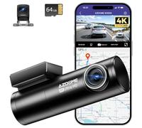 AZDOME 4K Dashcam Voiture WiFi 6 GPS Caméra Embarquée Voiture avec Carte SD 64G Grand, Angle 170°, Caméra Embarquée Voiture G-Capteur,Stationnement Mode, Vision Nocturne, Enregistrement en Boucle