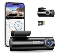 AZDOME 4K Dash Cam avant 5GWiFi GPS 1080P Caméra arrière Contrôle vocal+64G card