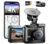 AZDOME GS63H Pro Caméra embarquée de voiture 4K avant et arrière avec GPS, Wi-Fi et technologie Starvis