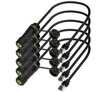 Azduou Lot de 5 adaptateurs Ethernet étanches pour Starlink Gen 3 et Starlink Mini, Starlink Gen 3 Adaptateur d'extension de câble, Starlink Standard vers RJ45 Coupleur pour Starlink V3/Mini Dish and