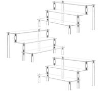 AZEAM Acrylique Lift Présentoir Table Organisateur Acrylique Transparent Vernis à Ongles Parfumerie Cosmétique Artisanat Porte-Bijoux Cupcakes Buffet Desserts Modèles 3 Packs