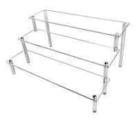 AZEAM Acrylique Lift Présentoir Table Organisateur Acrylique Transparent Vernis à Ongles Parfumerie Cosmétique Artisanat Porte-Bijoux Cupcakes Buffet Desserts Modèles 1 Pack