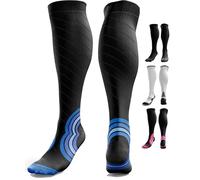 aZengear Chaussette de Compression Femme et Homme (20-30mmHg Classe 2) Bas de Contention Mollet Medical Sport Running de Vol Circulation, Jambes Enflées les Varices, Voyage en Avion (S/M)