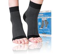 aZengear Chevillère Entorse (2 Paires) pour Hommes et Femmes, Manchons de Soutien de la Cheville, Chaussettes pour Fasciite Plantaire, Attelle de Talon pour le Tendon d'Achille (S-M)