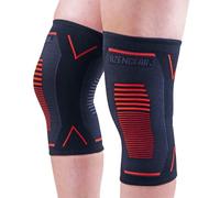 aZengear Genouillère Sport de Compression (x2) Genou pour Douleurs Articulaires, Blessures Ligamentaires, Déchirure du Ménisque, Arthrite, Course à Pied, Squats (XL)