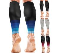 aZengear Manchons de Compression pour Les Mollets, Hommes et Femmes | Attelles de Tibia de Maintien du Mollet, Chaussettes et Bas de Contention pour la Course, Crampes (S/M)