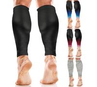 aZengear Manchons de Compression pour Les Mollets, Hommes et Femmes | Attelles de Tibia de Maintien du Mollet, Chaussettes et Bas de Contention pour la Course, Crampes (XXL)