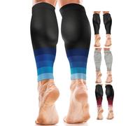 aZengear Manchons de Compression pour Les Mollets, Hommes et Femmes | Attelles de Tibia de Maintien du Mollet, Chaussettes et Bas de Contention pour la Course, Crampes (XXL)