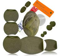 aZengear Patchs de Réparation Auto-adhésifs - Tissu Polyester Imperméable Résistant à la Déchirure pour Veste en Duvet, Blouson, Combinaison de Ski, Chaussures, Tente (Vert Olive)