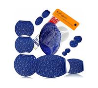 aZengear Patchs de Réparation Auto-adhésifs - Tissu Polyester Imperméable Résistant à la Déchirure pour Veste en Duvet, Blouson, Combinaison de Ski, Chaussures, Tente (Bleu Marine)