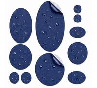aZengear Patchs de Réparation Auto-adhésifs - Tissu Polyester Imperméable Résistant à la Déchirure pour Veste en Duvet, Blouson, Combinaison de Ski, Chaussures, Tente (Bleu Marine)
