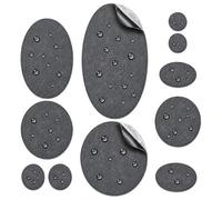 aZengear Patchs de Réparation Auto-adhésifs - Tissu Polyester Imperméable Résistant à la Déchirure pour Veste en Duvet, Blouson, Combinaison de Ski, Chaussures, Tente (Graphite)