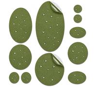 aZengear Patchs de Réparation Auto-adhésifs - Tissu Polyester Imperméable Résistant à la Déchirure pour Veste en Duvet, Blouson, Combinaison de Ski, Chaussures, Tente (Vert Olive)