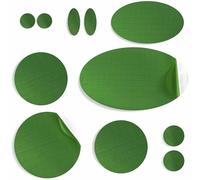aZengear Patchs de réparation de doudoune | Prédécoupés, autocollants, imperméables, résistants aux déchirures en nylon pour fixer des trous dans les vêtements (11 pièces, Vert froid)
