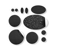 aZengear Patchs de réparation de doudoune (30+ couleurs) autocollants, imperméables, résistants aux déchirures en nylon pour fixer des trous dans les vêtements (11 pièces, Noire)