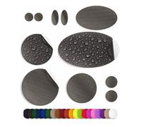 aZengear Patchs de réparation de doudoune | Prédécoupés, autocollants, imperméables, résistants aux déchirures en nylon pour fixer des trous dans les vêtements (11 pièces, Marron Charbon)