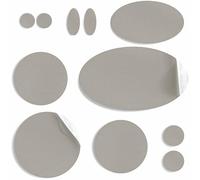 aZengear Patchs de réparation de doudoune | Autocollants, imperméables, résistants aux déchirures en nylon pour fixer des trous dans les vêtements (11 pièces, Gris Taupe)