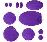 aZengear Patchs de réparation de doudoune | Prédécoupés, autocollants, imperméables, résistants aux déchirures en nylon pour fixer des trous dans les vêtements (11 pièces, Violet)