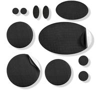 aZengear Patchs de réparation de doudoune | Prédécoupés, autocollants, imperméables, résistants aux déchirures en nylon pour fixer des trous dans les vêtements (11 pièces, noire)