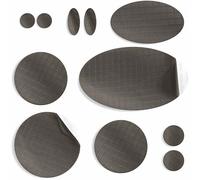 aZengear Patchs de réparation de doudoune | Prédécoupés, autocollants, imperméables, résistants aux déchirures en nylon pour fixer des trous dans les vêtements (11 pièces, Marron Charbon)