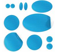 aZengear Patchs de réparation pour doudoune | Prédécoupés, autocollants, doux, indéchirables, nylon indéchirable pour fixer les trous dans les vêtements, pantalons de ski (11 pièces, Turquoise)