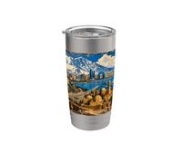 AZERBAÏDJAN, réinventé artistiquement par #LeoPepeDesign Gobelet isotherme en acier inoxydable double paroi