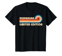 Azerbaijan Country Travel Vacation Souvenir T-Shirt, Enfant, Noir, 8 Ans