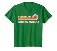 Azerbaijan Country Travel Vacation Souvenir T-Shirt, Enfant, Vert Kelly, 12 Ans