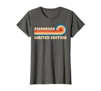 Azerbaijan Country Travel Vacation Souvenir T-Shirt, Femme, Asphalte, XS