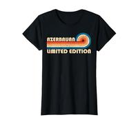 Azerbaijan Country Travel Vacation Souvenir T-Shirt, Femme, Noir, XS