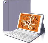 AZERTY French Keyboard Case for iPad Mini 5/4/3/2/1 7.9 Inch, French AZERTY Detachable Magnetic Keyboard Bluetooth for iPad Mini 5/4/3/2/1 7.9-Inch, Purple