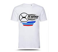 AZgraphishop T-shirt avec graphique R 1250 GS ADV Front Moto M Style TS-BM-009, Blanc, XXL