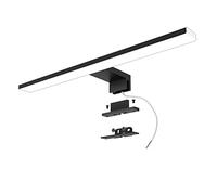 Azhien Lampe pour Miroir LED Salle de Bains 10W 820LM,40cm Applique Lampe Miroir Blanc Froid 6500K,3 en 1 230V Led Salle de Bain Lumiere IP44,Noir