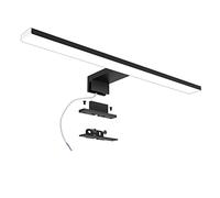 Azhien Lampe pour Miroir LED Salle de Bains 10W 820LM,40cm Applique Lampe Miroir Blanc Neutre 4000K,3 en 1 230V Led Salle de Bain Lumiere IP44,Noir