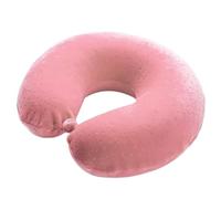 AZHKJKZH Coussin Avion Cou Oreiller De Voyage en Latex Et Coton Oreiller De Voyage pour Le Cou Oreiller De Voyage pour Avion Oreiller Portable(Rosa)