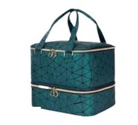 AZHKJKZH Organisateur De Vernis À Ongles Sac De Rangement Multifonctionnel for Vernis À Ongles, Boîte Portable for Huiles Essentielles Table De Maquillage(Grün)