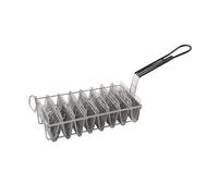 AZHKJKZH Panier À Friture Panier à friture en Acier Inoxydable pouvant contenir 8 Tortillas Panier À Copeaux